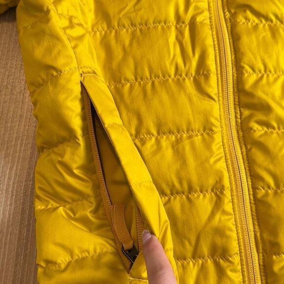 REI Co-op 650 down jacket yellow youth size 10-12 - Picture 3 of 8